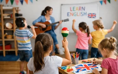 Clases de inglés artísticas para niños: música, baile y creatividad para aprender inglés